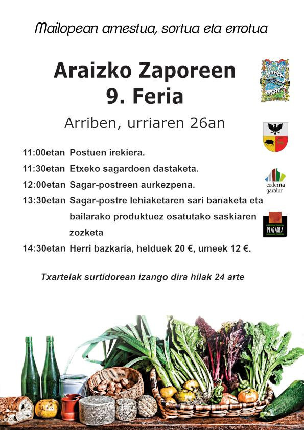 ARAIZKO ZAPOREEN 9. FERIA (ARRIBE)