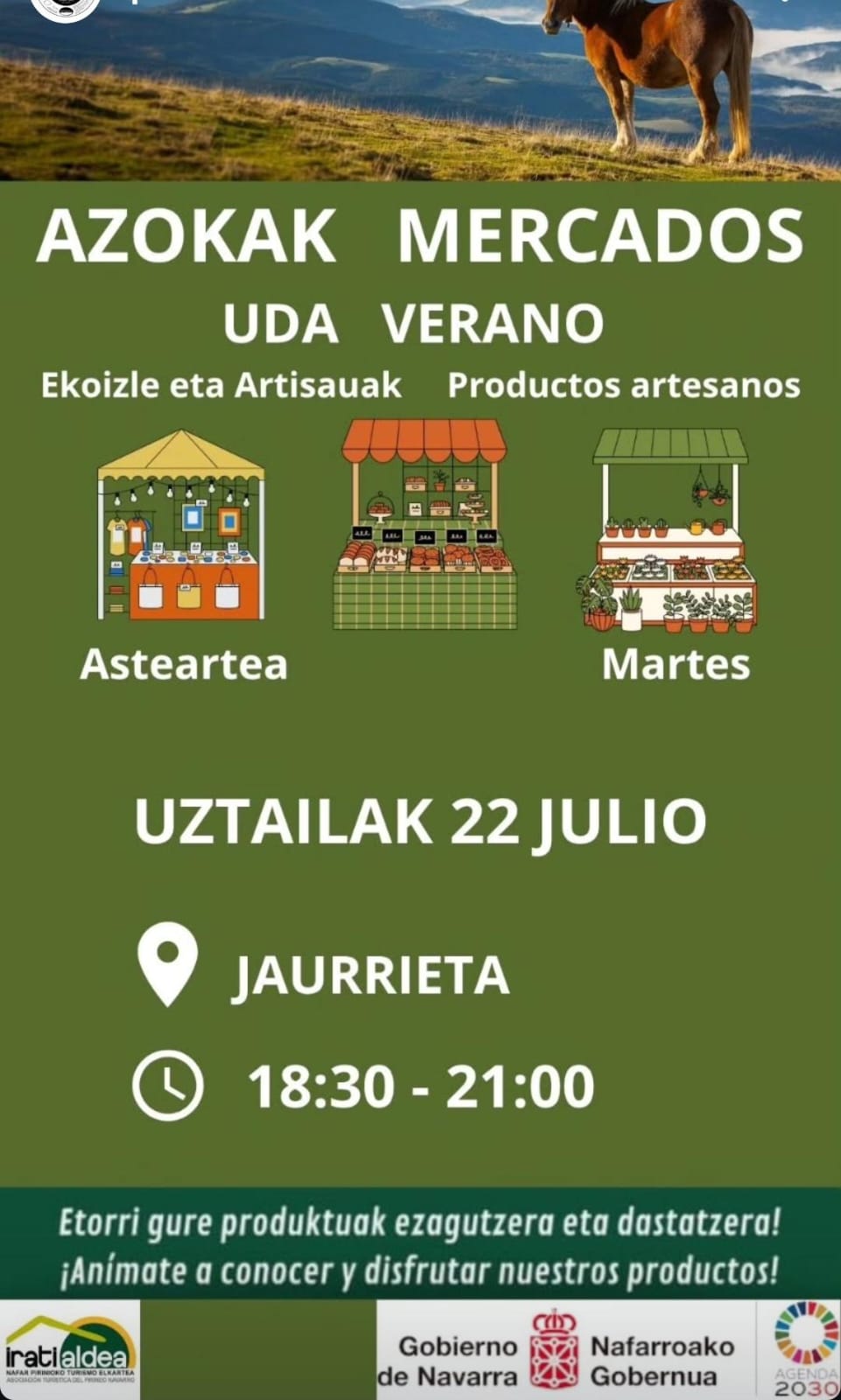 Artisau ekoizpenen uda azokak (JAURRIETA)