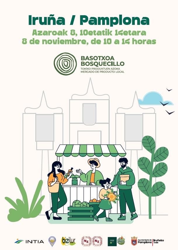 Mercado de producto local y artesano Basotxoa Bosquecillo (Pamplona/Iruña)
