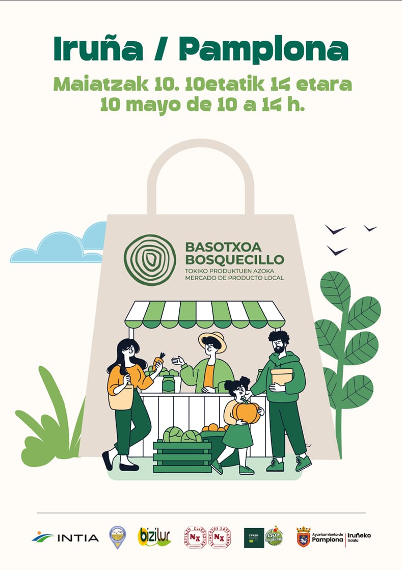 Mercado de producto local y artesano Basotxoa Bosquecillo (Pamplona/Iruña)