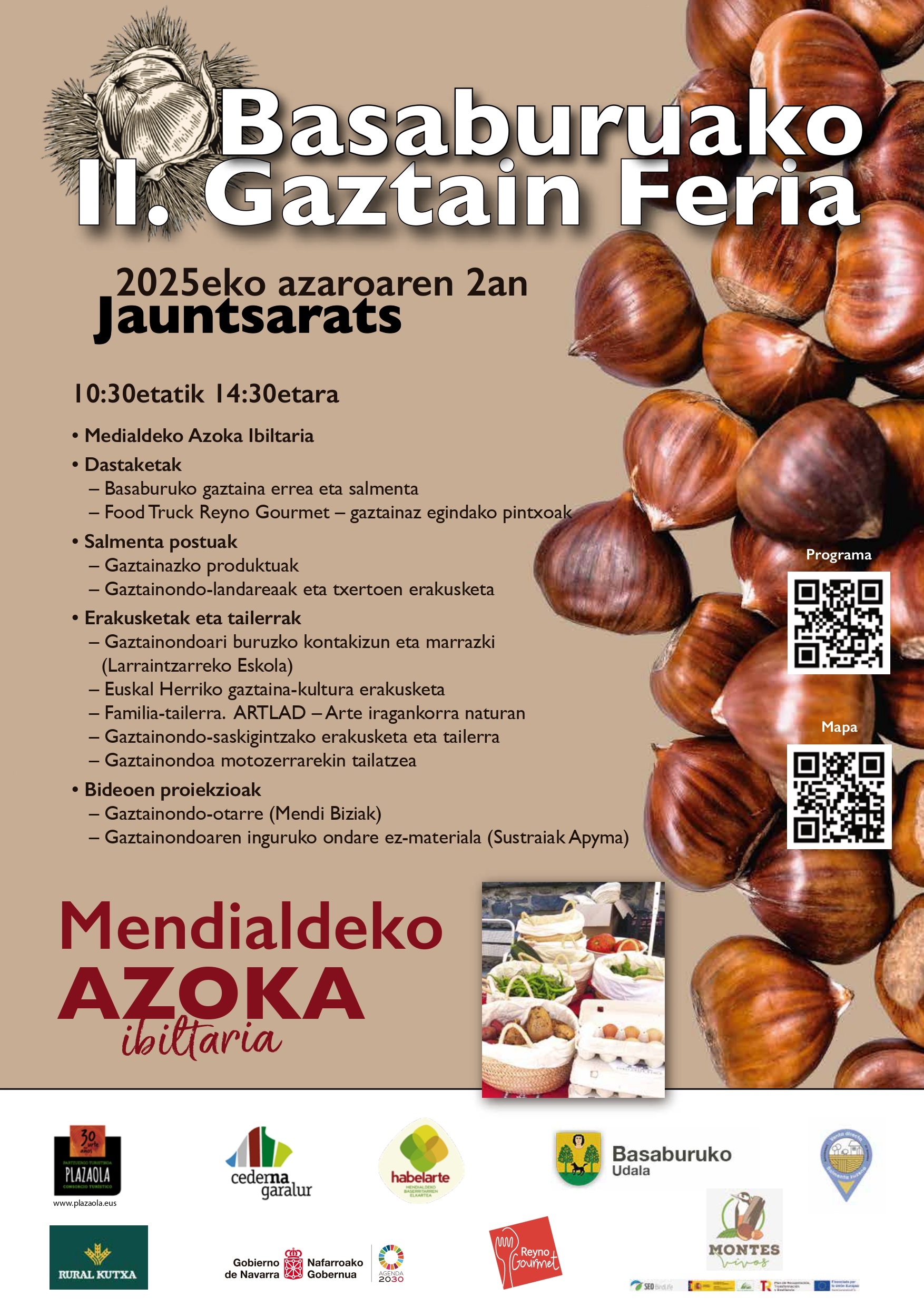 II Feria de la castaña Basaburua/Mercado Itinerante de Mendialdea (Jauntsarats)